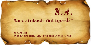 Marczinkech Antigoné névjegykártya